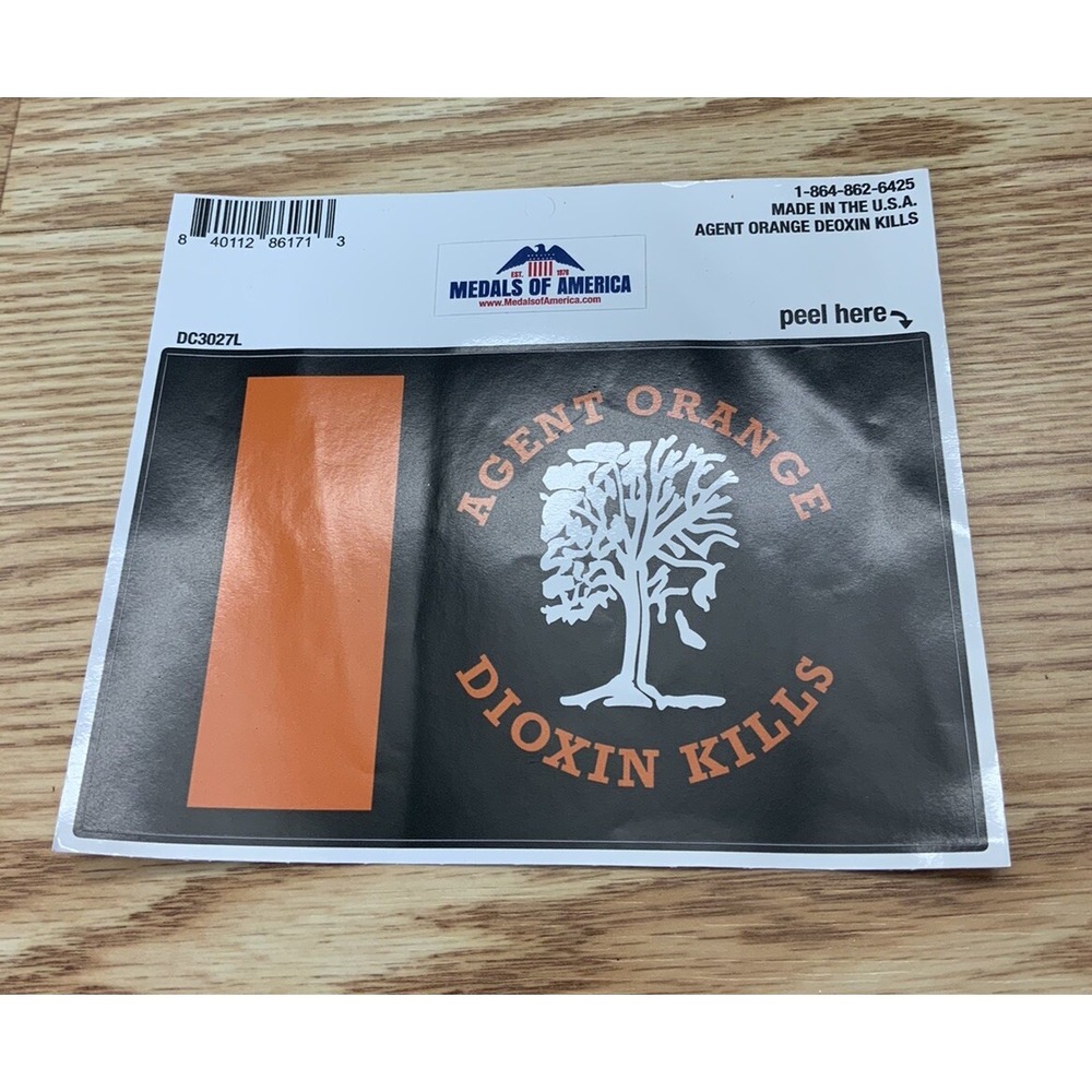 Medals Of America Agent Orange Dioxin Kills Sticker Decal 6"